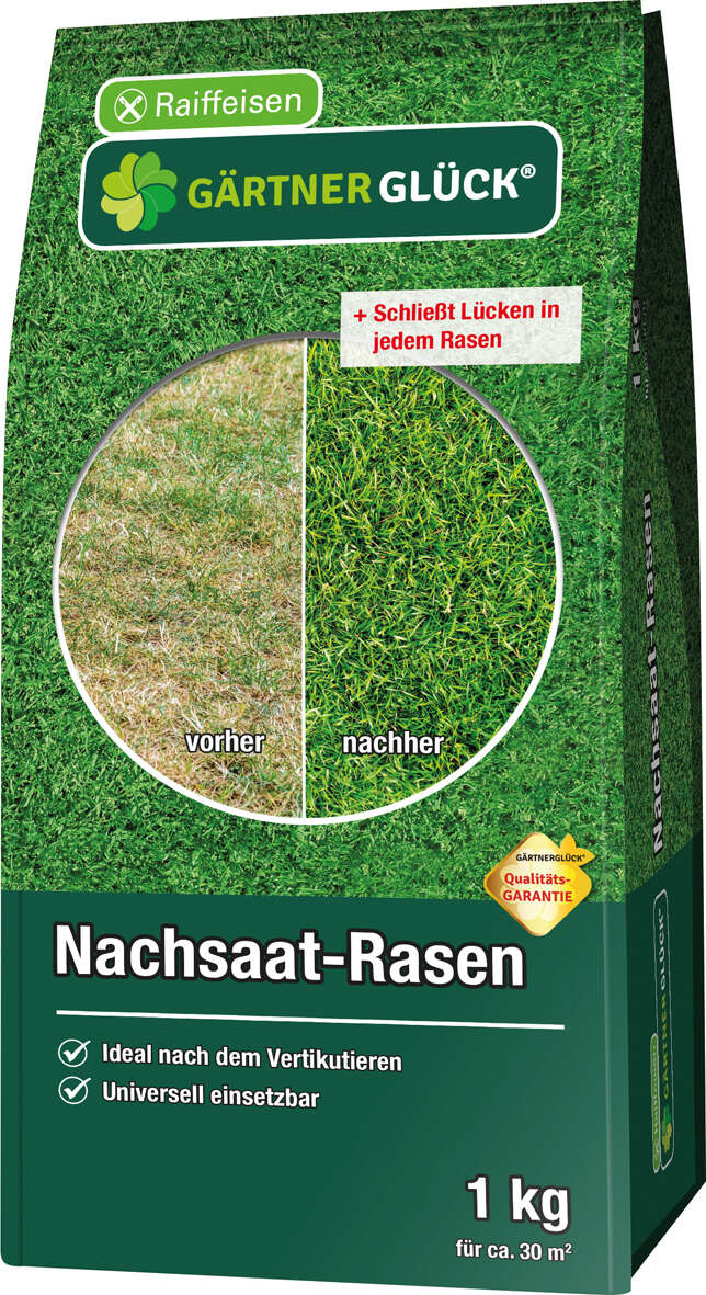 GÄRTNERGLÜCK Nachsaat-Rasen